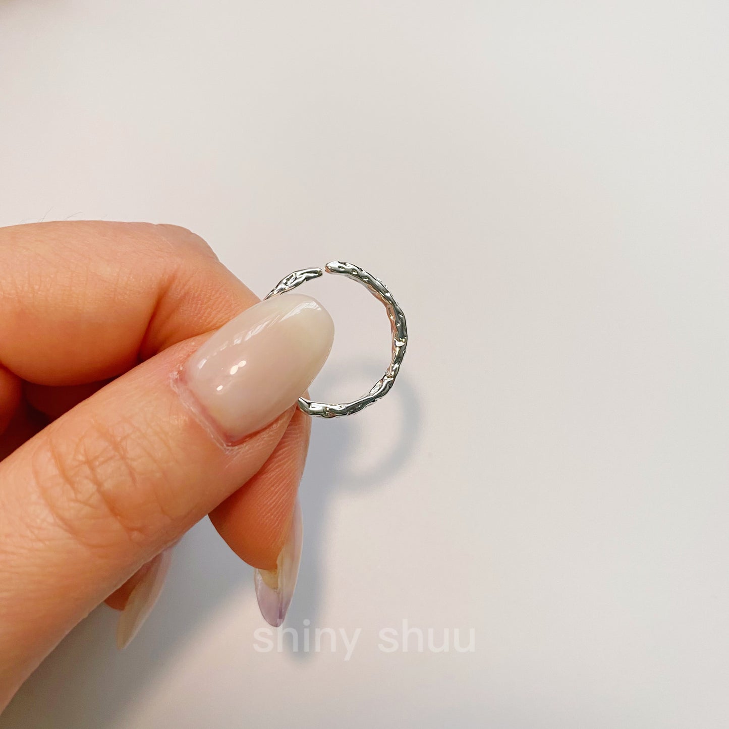 Minimalist Branch Texture Ring